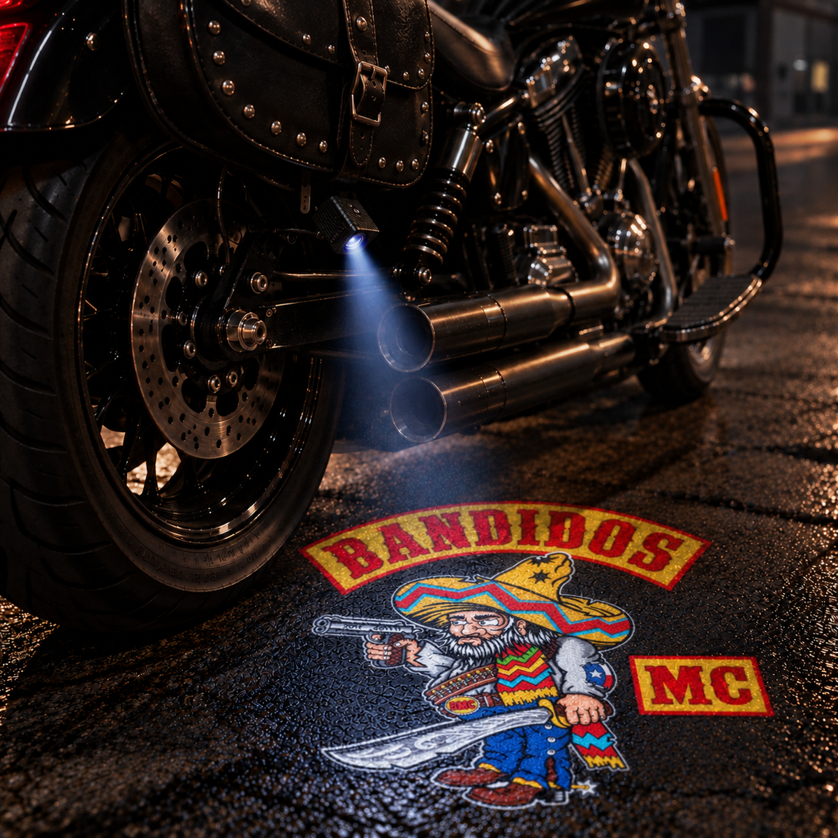 LED projector for bikes