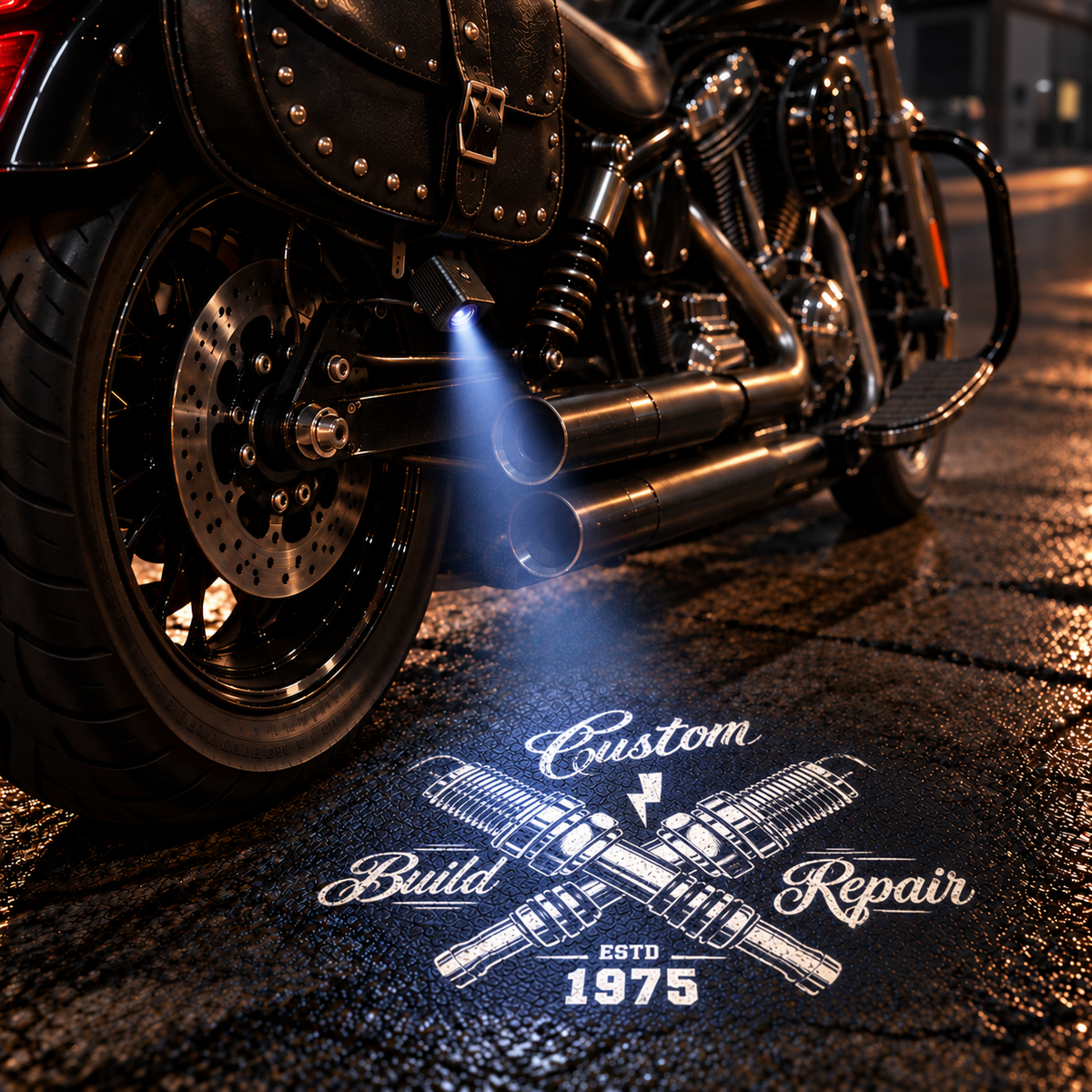 LED projector for bikes