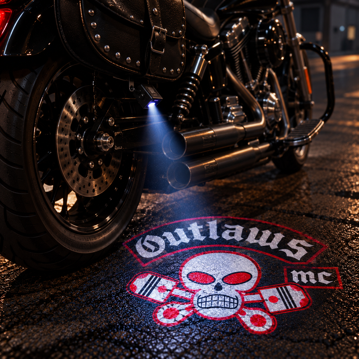 LED projector for bikes