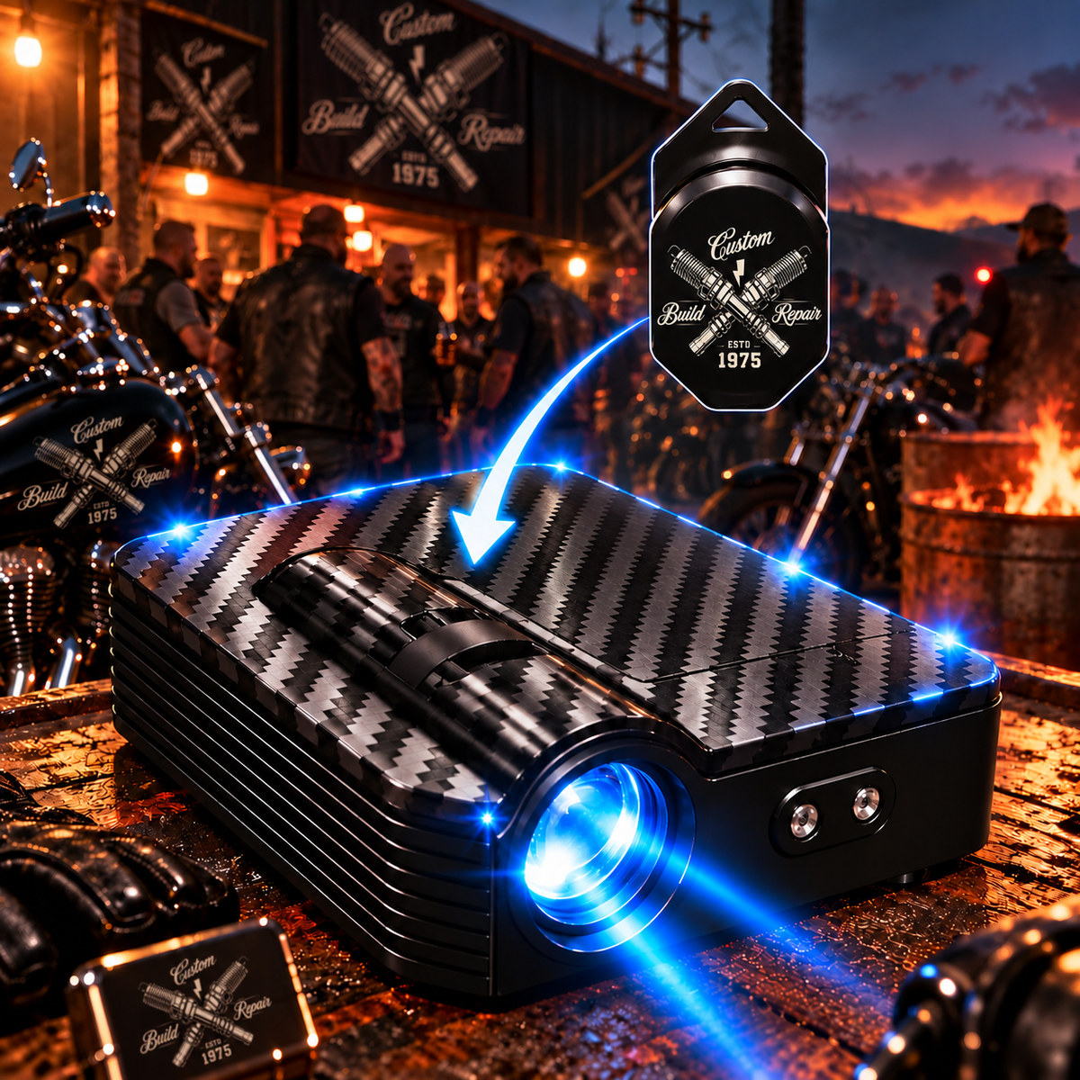 LED projector for bikes